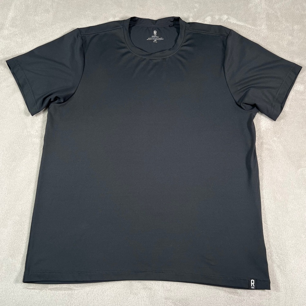 Rhone Essentials T-Shirt Men's Size Large Black Short Sleeve Active Performance